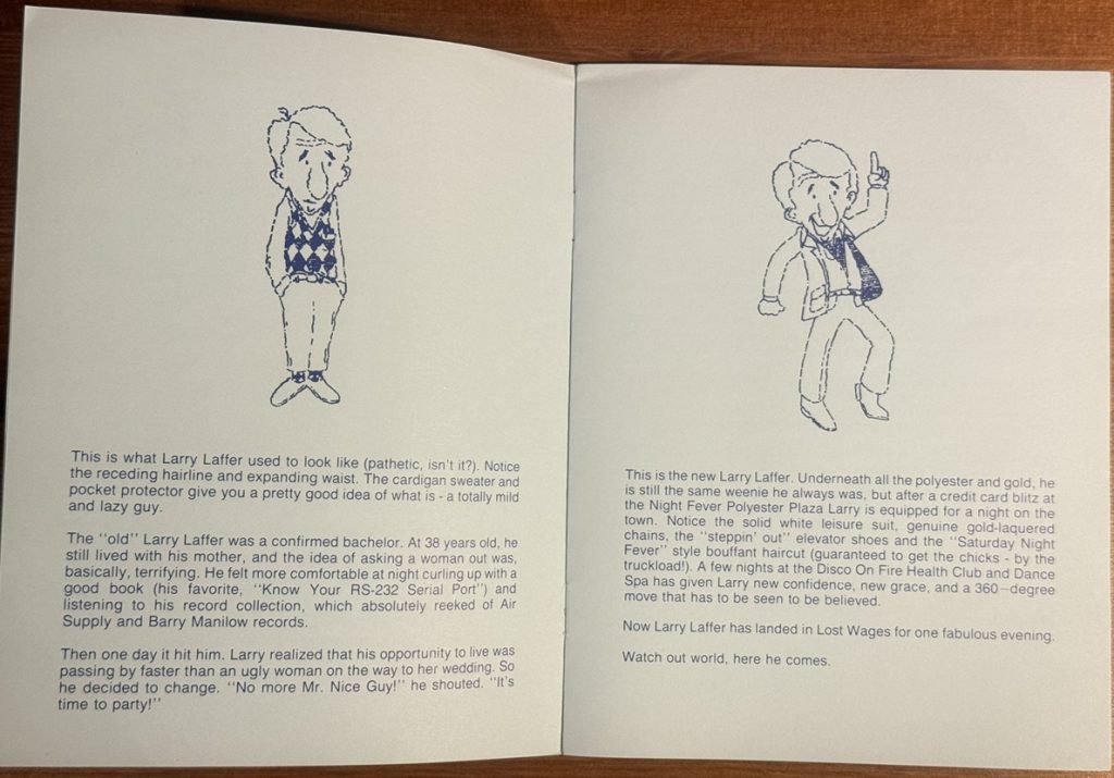 Leisure Suit Larry in the Land of the Lounge Lizards Manual Sample