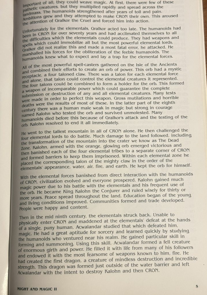 Might and Magic Gates to Another World Manual Sample 6